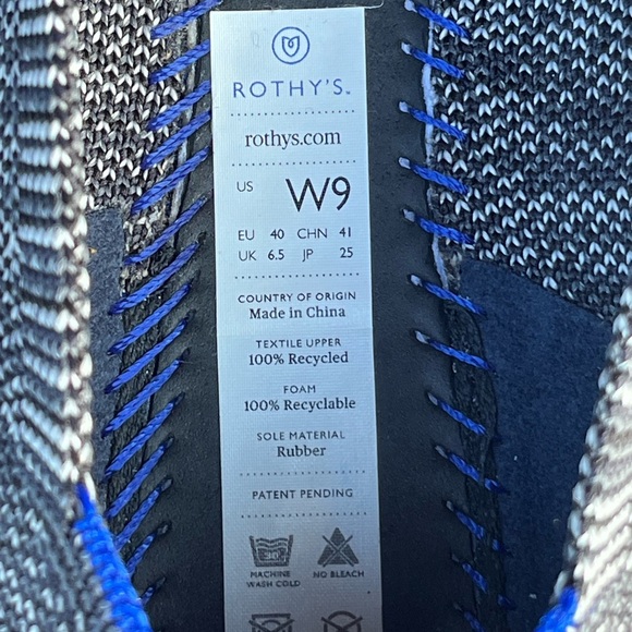 Rothy's Black and Gray Flats - Picture 7 of 10